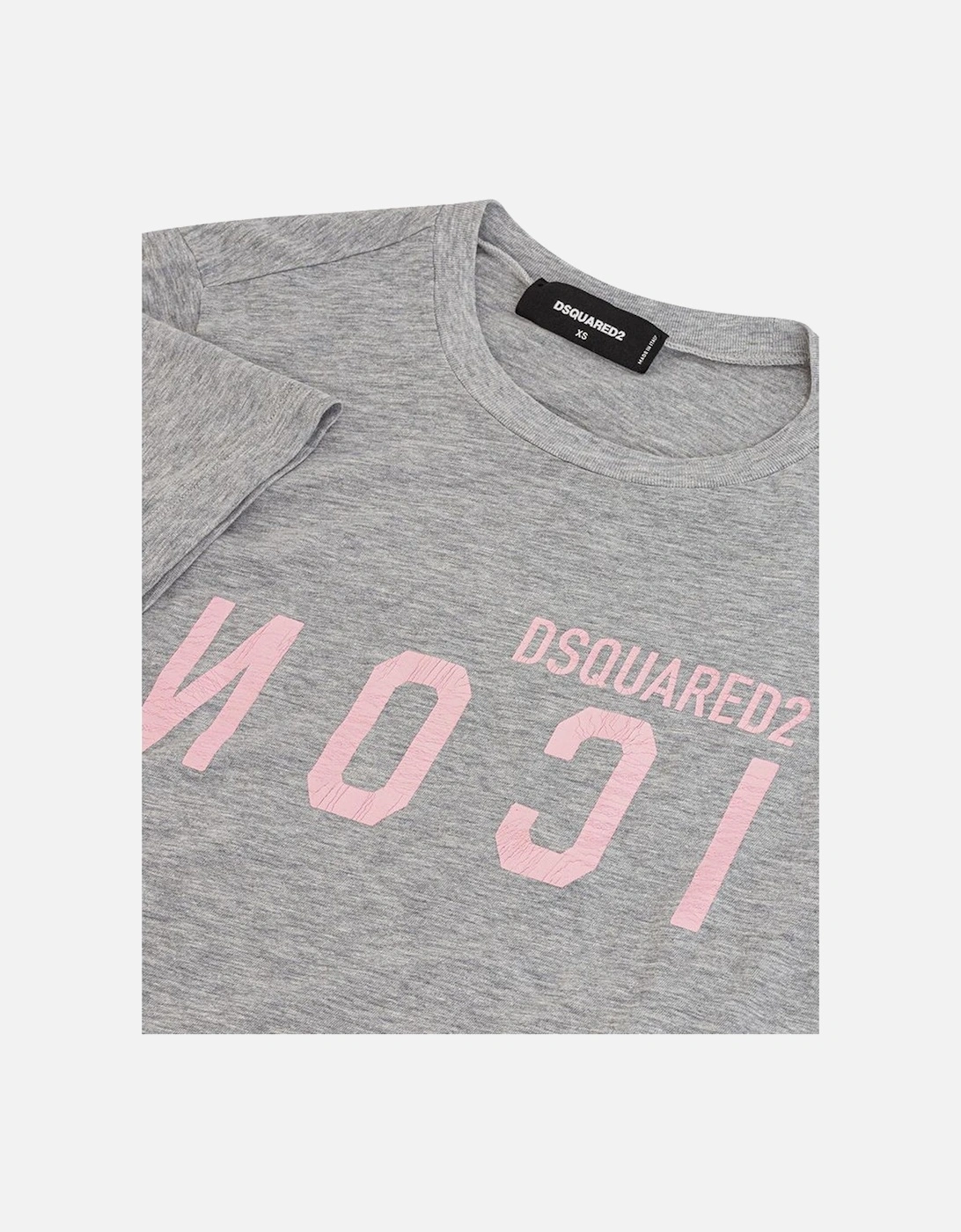 Luxury Gray Cotton Top Women T-Shirts