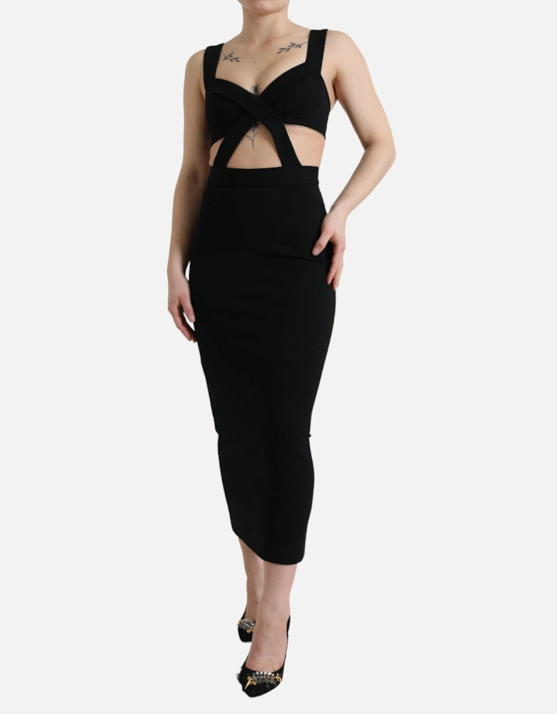 Cutout Midi Dress DR28934 Women - Black Dresses