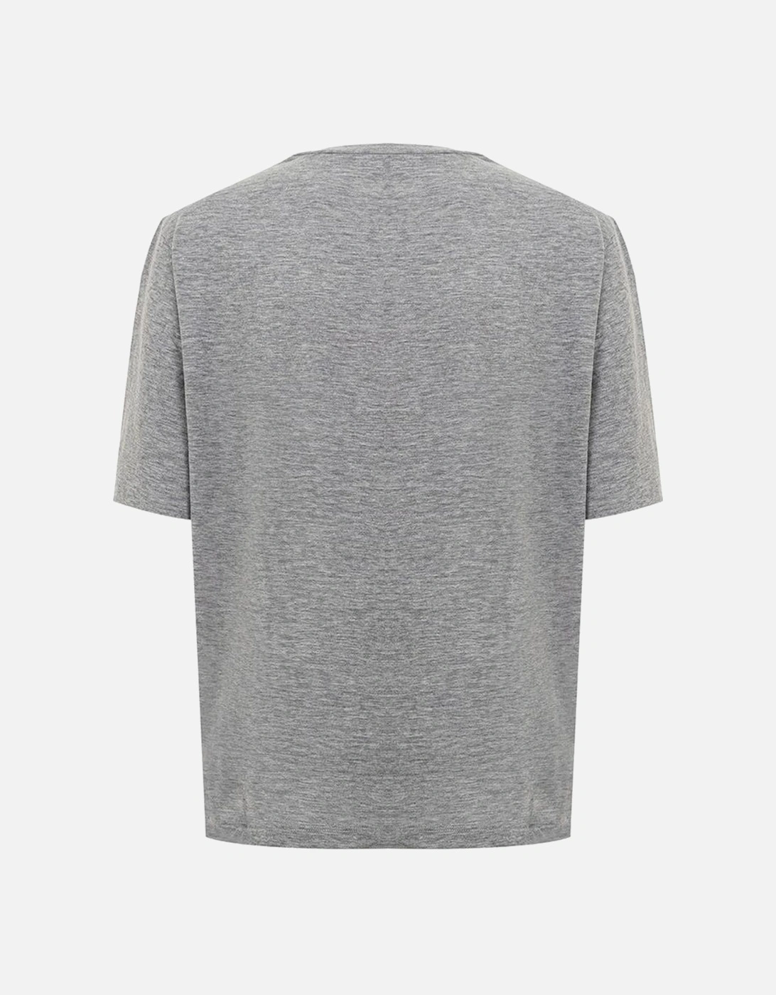 Gray Cotton Tee for Effortless Style Women T-Shirts