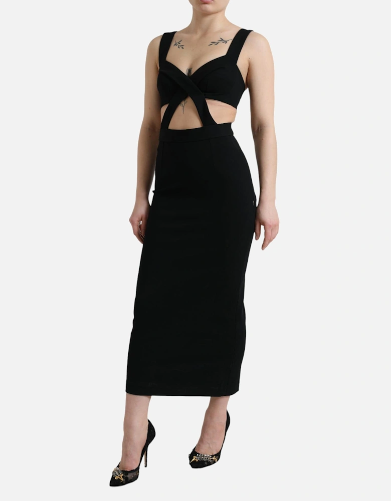 Cutout Midi Dress DR28934 Women - Black Dresses