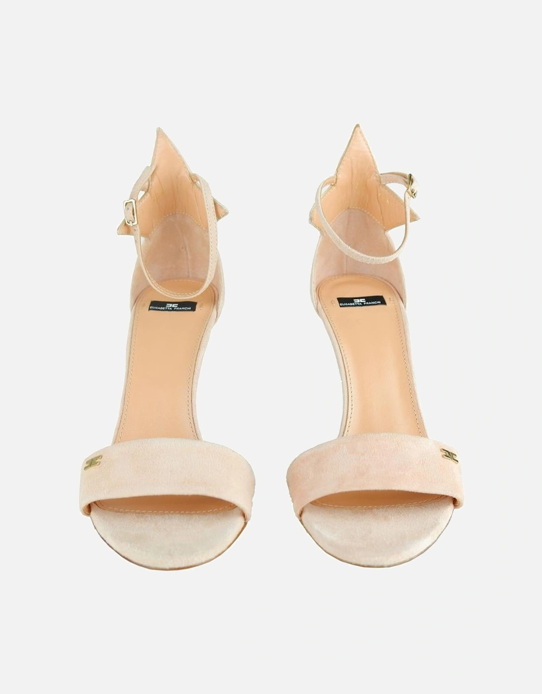 Suede Calfskin Sandals with Metal Studs Women - Pink Pumps