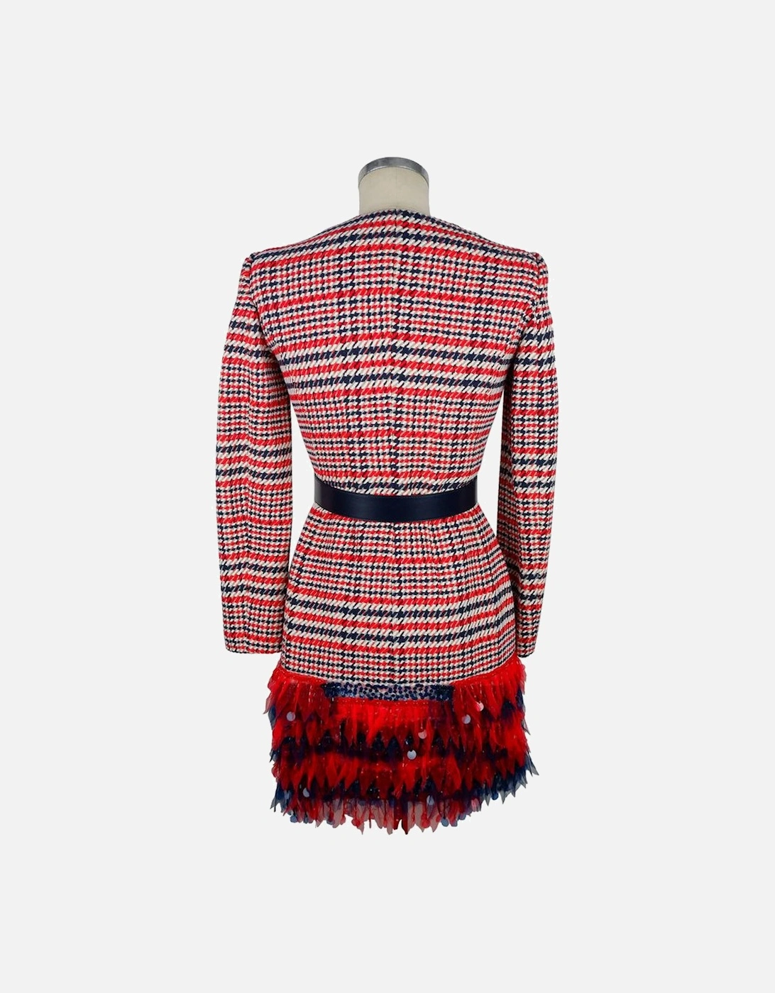 Red Houndstooth Coat EL8348 Women Dresses