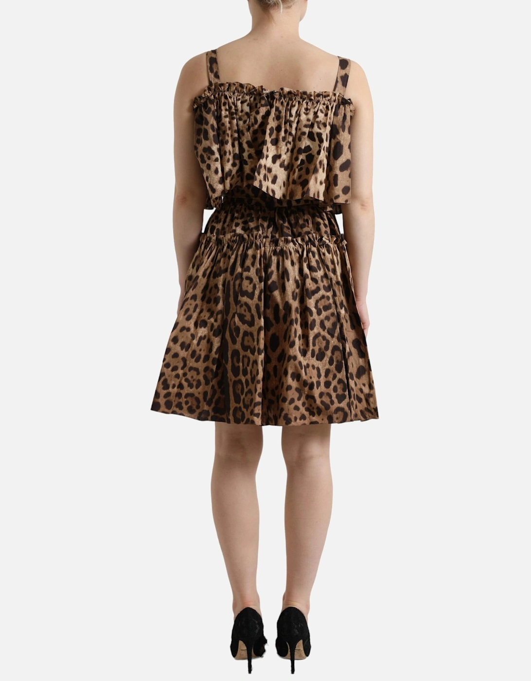 Leopard Print Mini Dress DR28942 Women - Brown Dresses