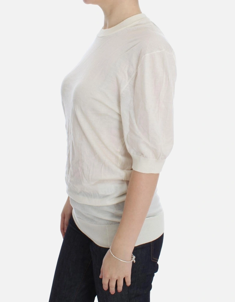 Dolce Gabbana Knitwear Short Sleeve Top Women - White Sweaters