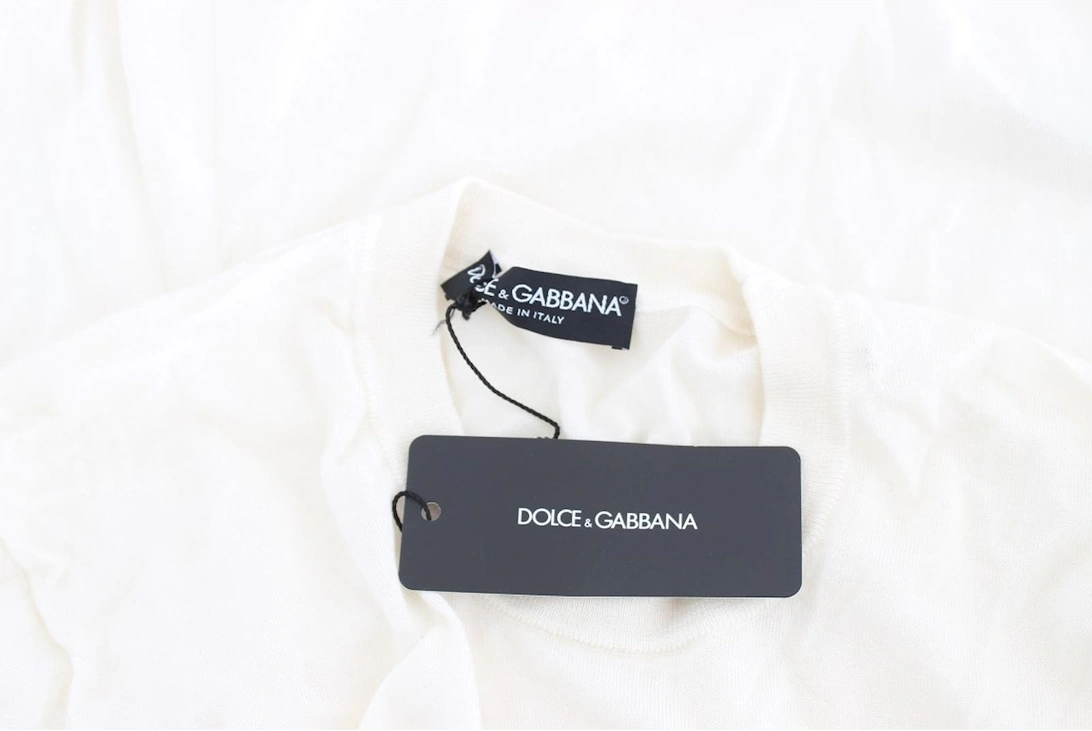 Dolce Gabbana Knitwear Short Sleeve Top Women - White Sweaters