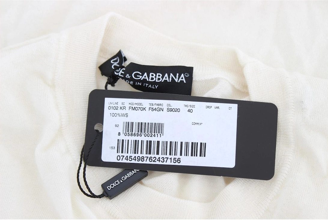 Dolce Gabbana Knitwear Short Sleeve Top Women - White Sweaters