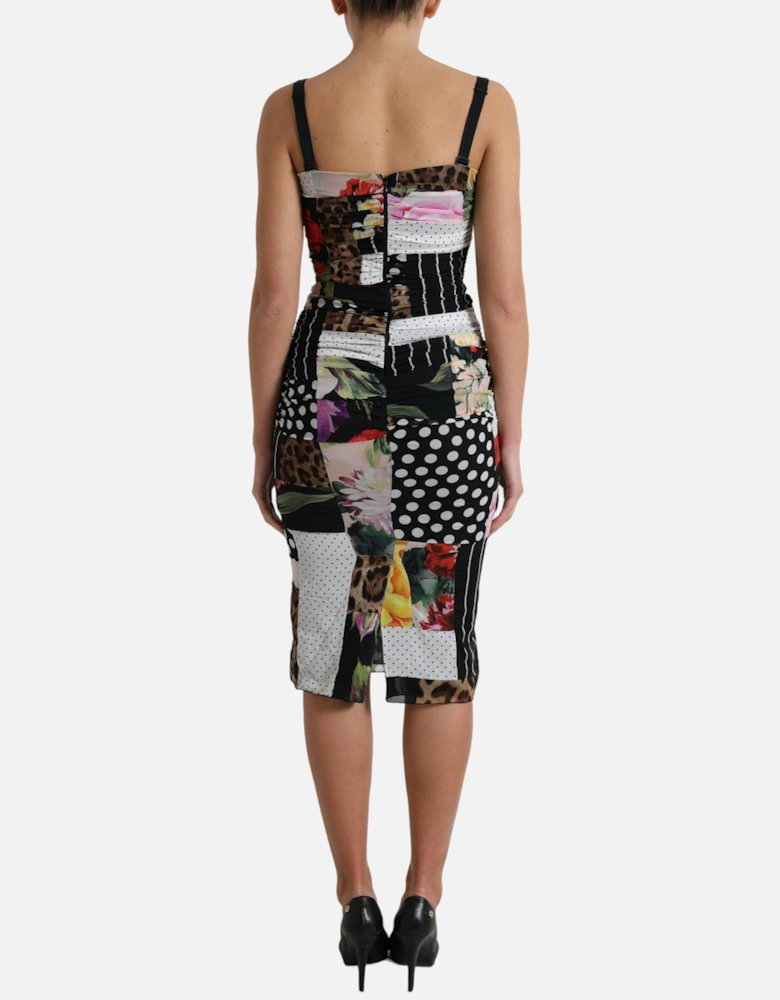 Patchwork Print Jersey Sheath Dress Women - Multicolor Dresses