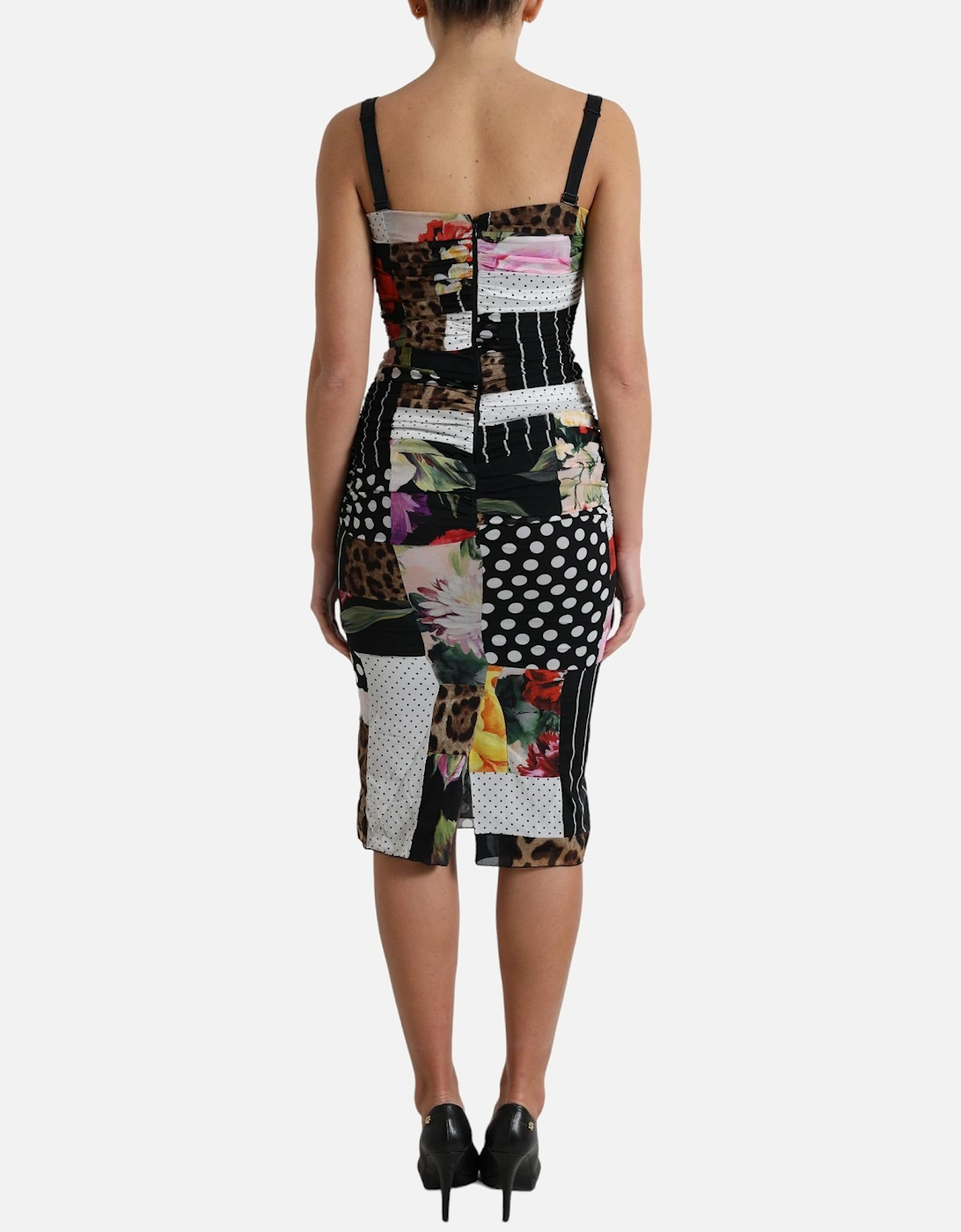 Patchwork Print Jersey Sheath Dress Women - Multicolor Dresses