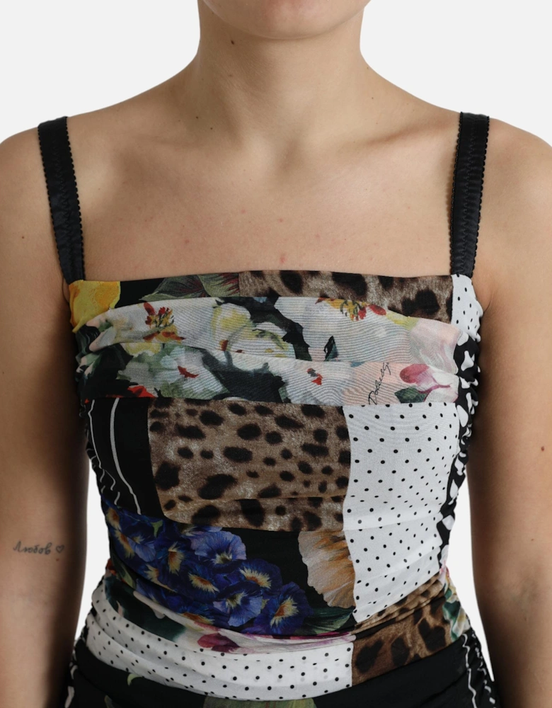 Patchwork Print Jersey Sheath Dress Women - Multicolor Dresses