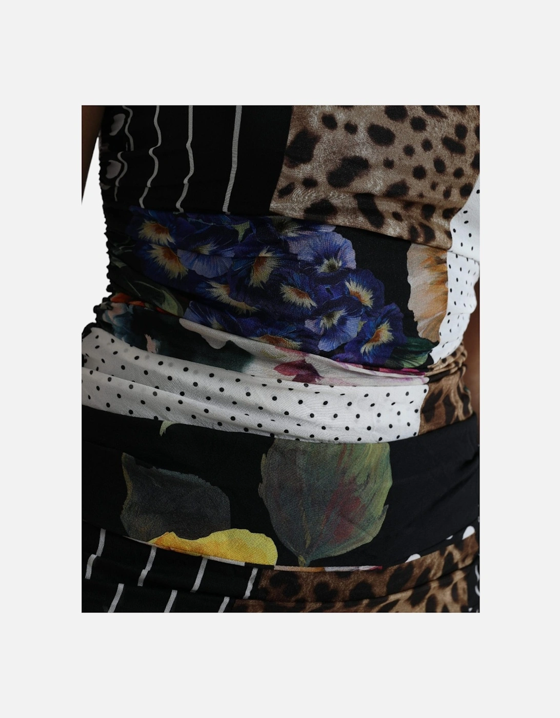 Patchwork Print Jersey Sheath Dress Women - Multicolor Dresses