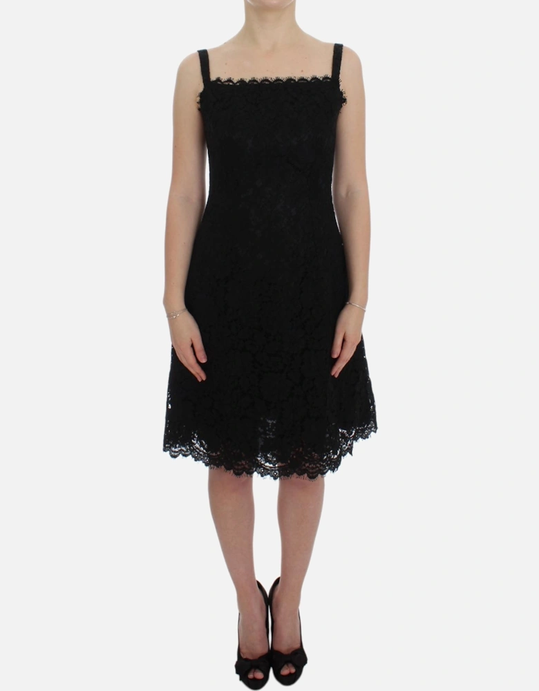 Dolce Gabbana Lace Dress ALine Women - Black Dresses