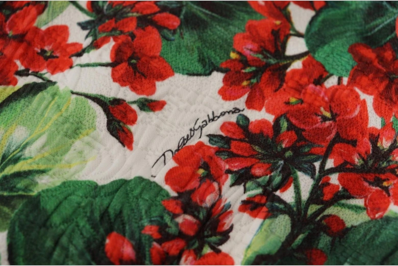 Floral Print Silk Dress ALine Mini Women - Multicolor Dresses