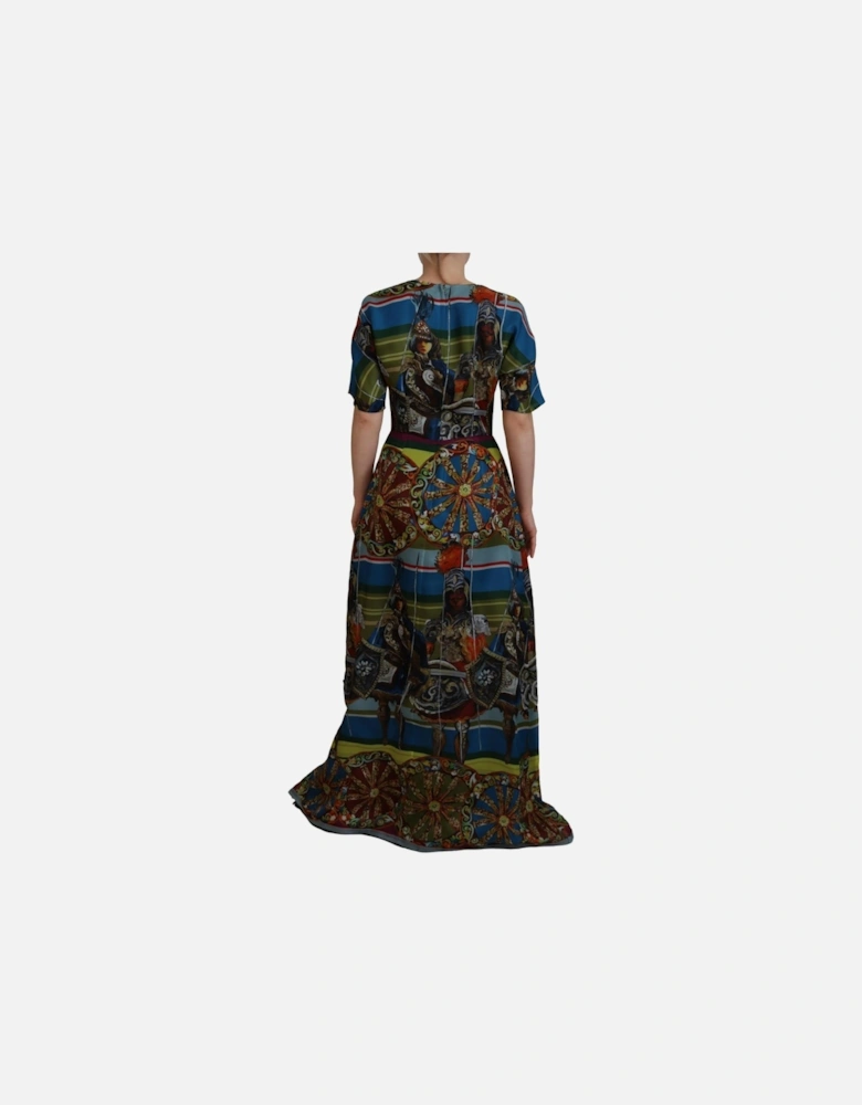 Printed Silk Maxi Dress Women - Multicolor Dresses