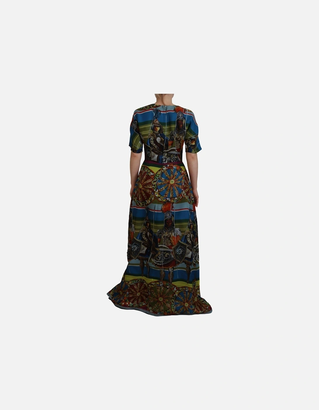 Printed Silk Maxi Dress Women - Multicolor Dresses