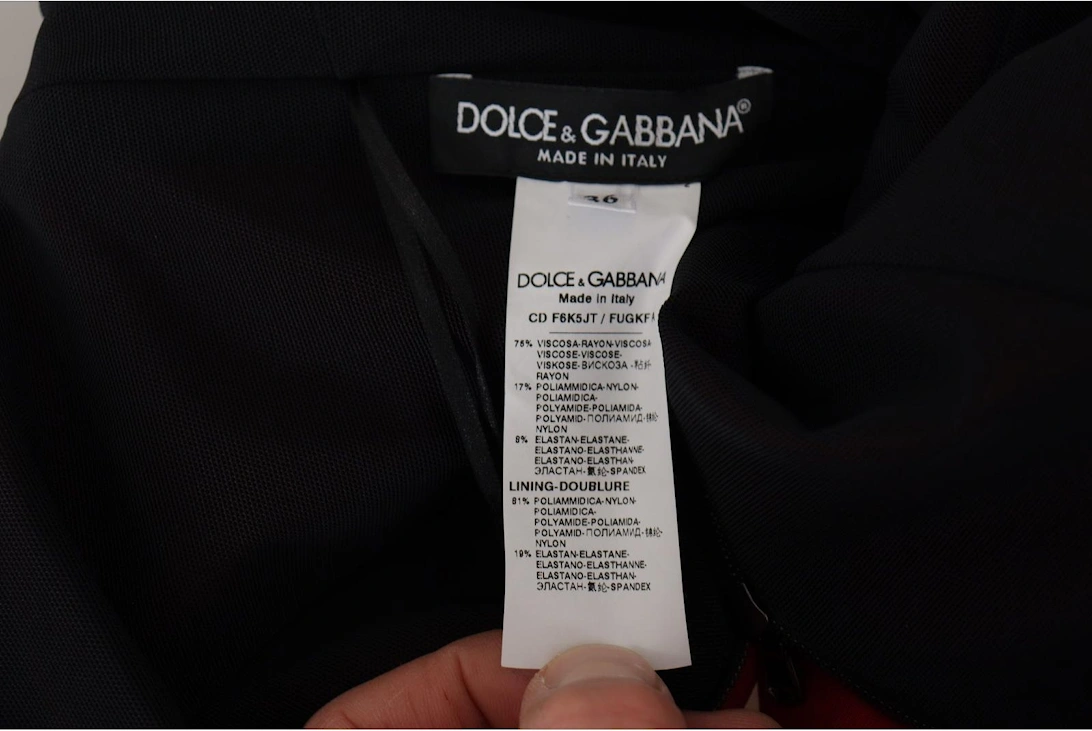 Dolce Gabbana Red Sheath Dress Women Dresses
