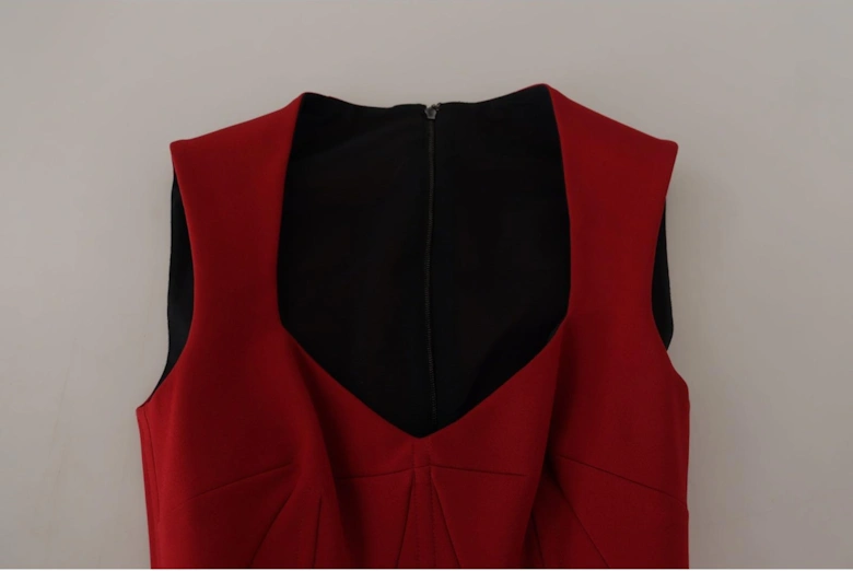 Dolce Gabbana Red Sheath Dress Women Dresses