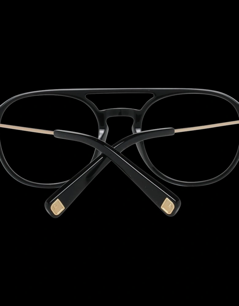 Black Metal and Plastic Full-Rim Glasses Unisex Frames