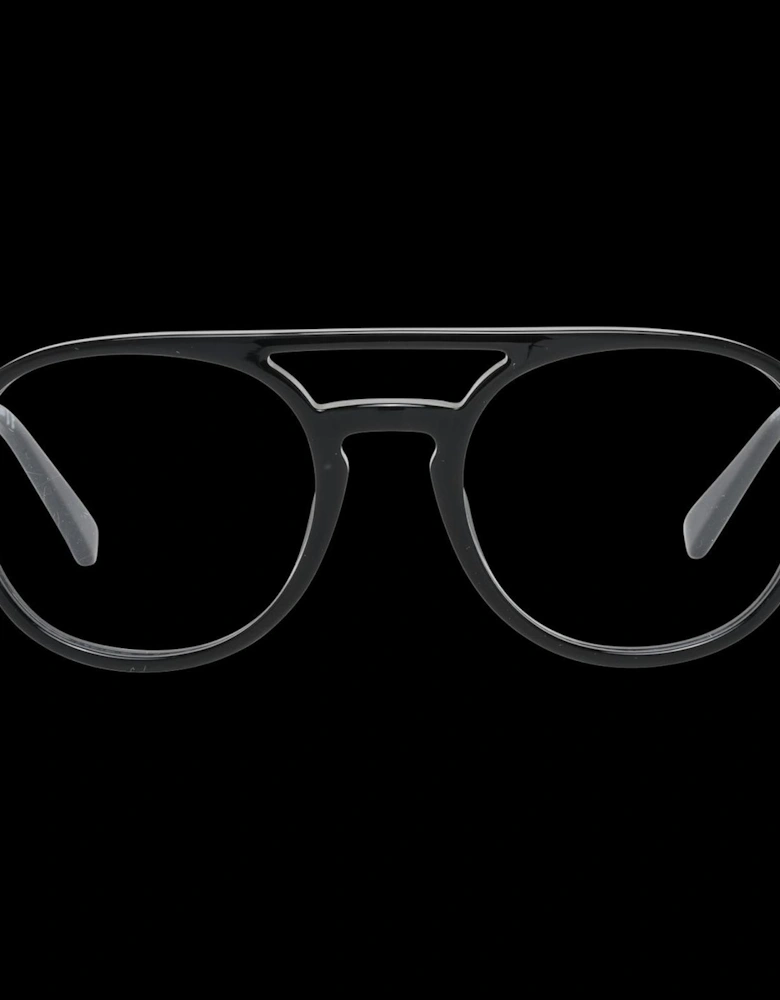 Black Metal and Plastic Full-Rim Glasses Unisex Frames