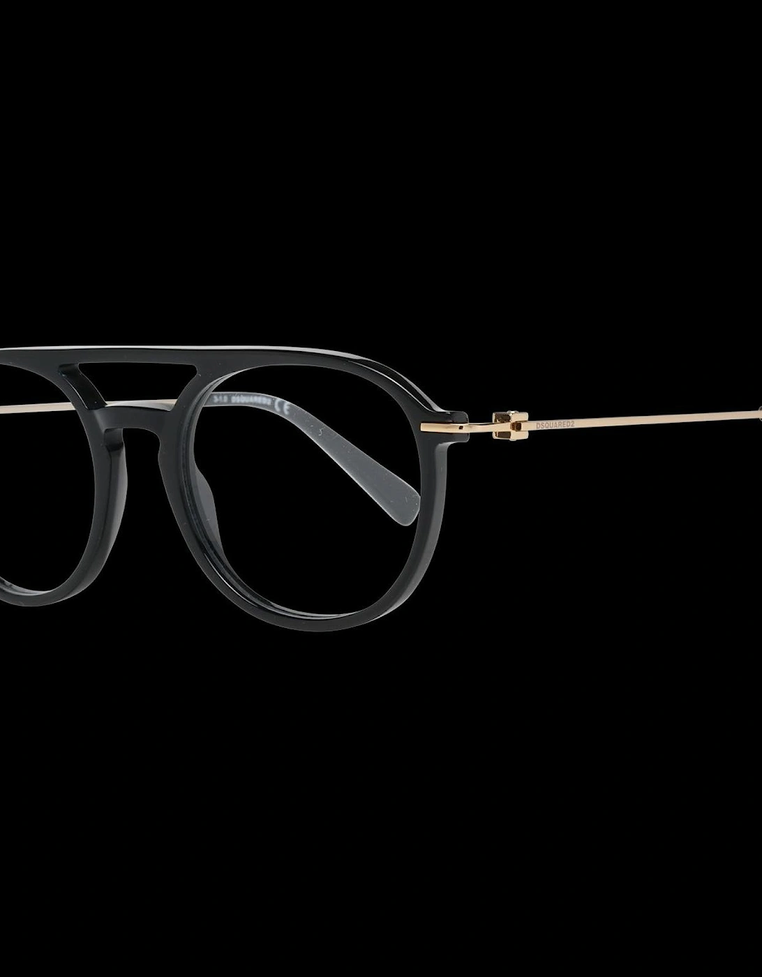 Black Metal and Plastic Full-Rim Glasses Unisex Frames, 6 of 5