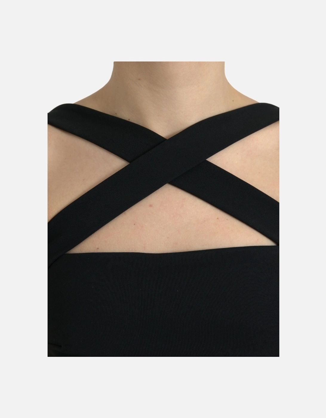 Black Sheath Halter Dress Women Dresses