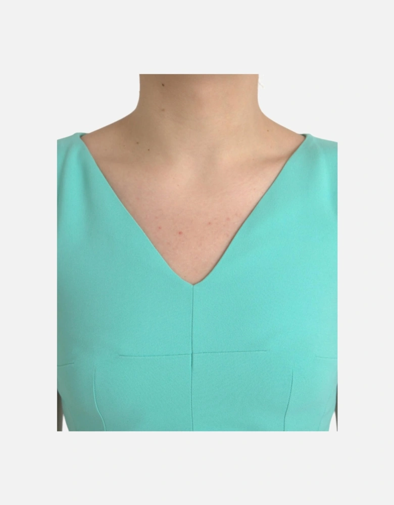 Sleeveless Bodycon Midi Dress in Green Mint Women - Mint Green Dresses