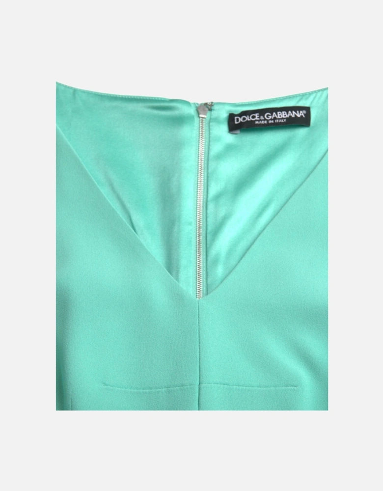 Sleeveless Bodycon Midi Dress in Green Mint Women - Mint Green Dresses