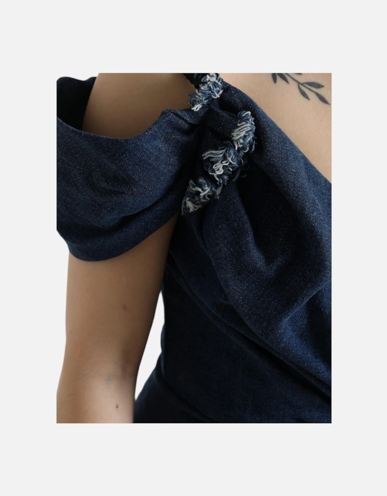 TwoTone Denim Mini Dress Women - Blue Dresses