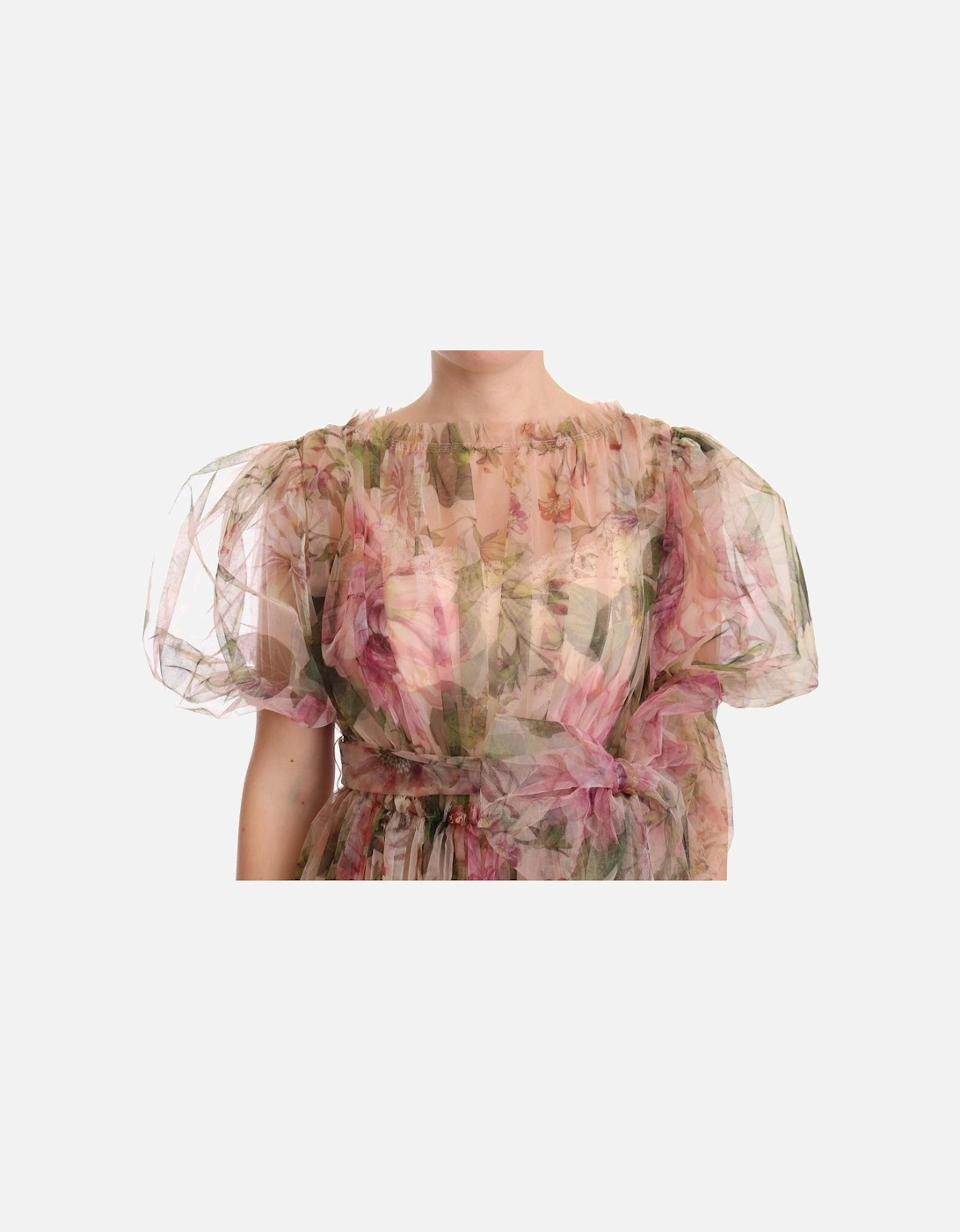 FloralPrint SilkOrganza Maxi Dress Women - Multicolor Dresses