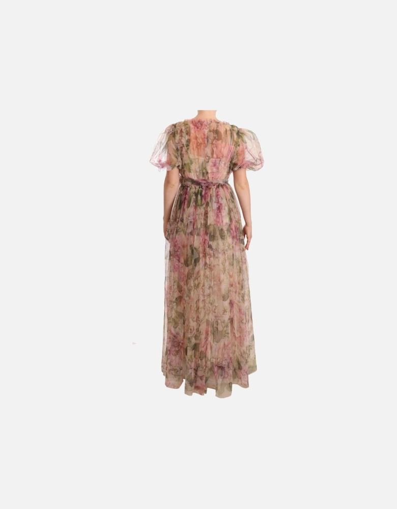 FloralPrint SilkOrganza Maxi Dress Women - Multicolor Dresses