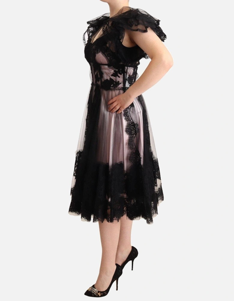 Dolce Gabbana Dress Black Lace ALine Women Dresses