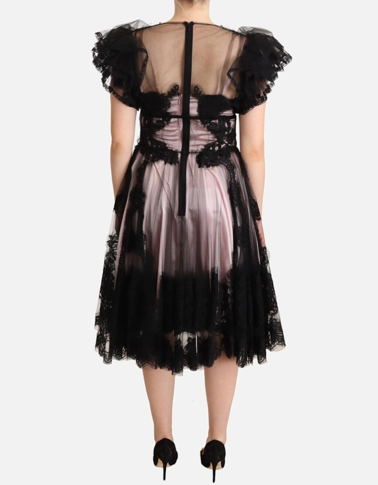 Dolce Gabbana Dress Black Lace ALine Women Dresses