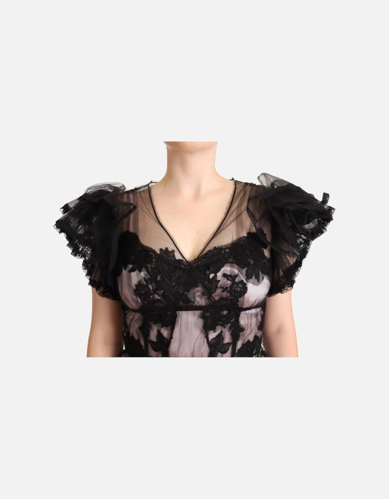 Dolce Gabbana Dress Black Lace ALine Women Dresses