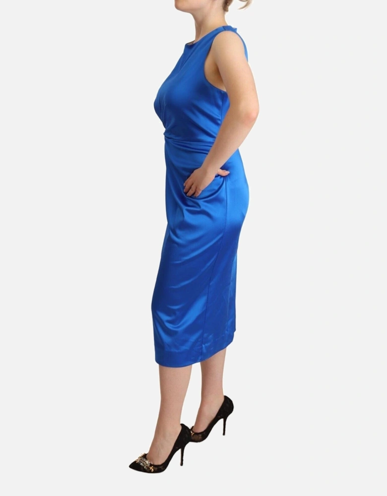 Sleeveless Cocktail Dress Women - Blue Dresses