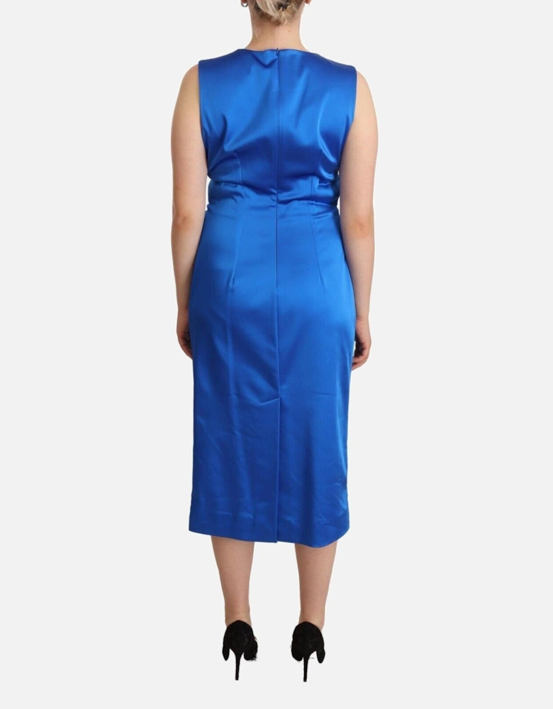 Sleeveless Cocktail Dress Women - Blue Dresses