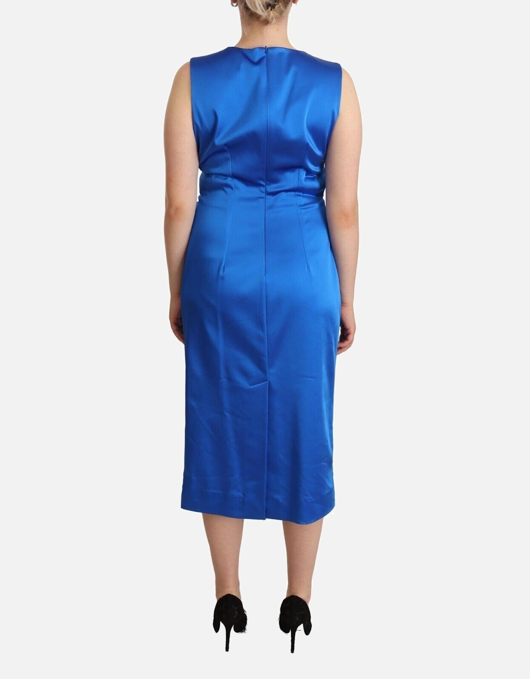 Sleeveless Cocktail Dress Women - Blue Dresses