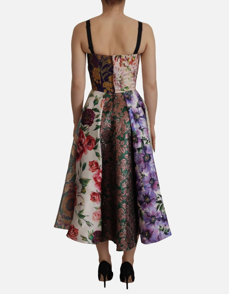 Floral ALine Dress Multicolor Women Dresses