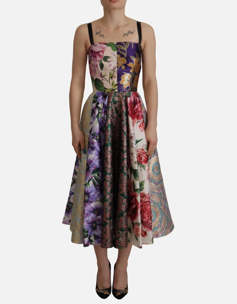 Floral ALine Dress Multicolor Women Dresses