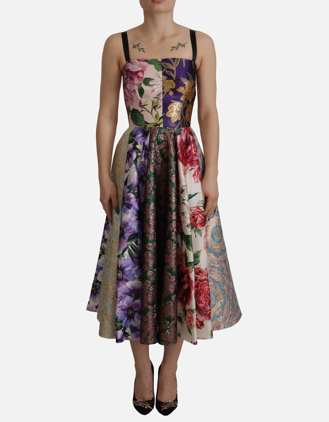 Floral ALine Dress Multicolor Women Dresses, 7 of 6