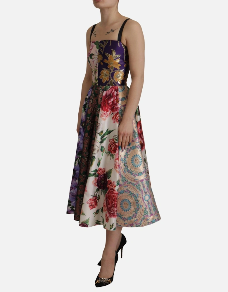 Floral ALine Dress Multicolor Women Dresses