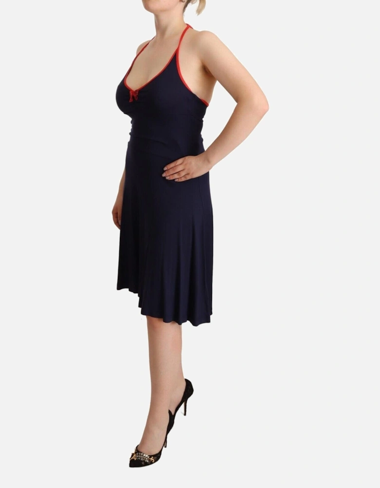 Sleeveless ALine Dress Women - Navy Blue Dresses