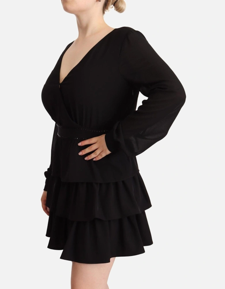 Tiered Mini Dress DR28444 Women - Black Dresses