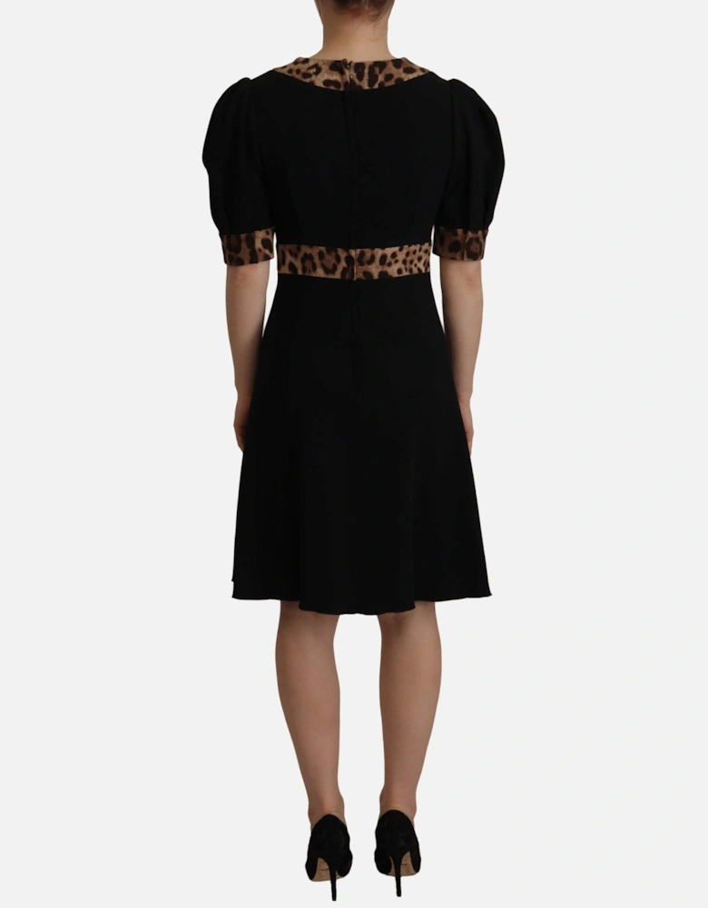 Dolce Gabbana Dress Leopard Print Mini Dress Women - Black Dresses