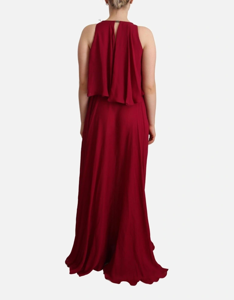 Tiered Ruffle Maxi Dress Women - Brown Dresses