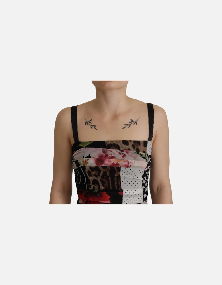 Patchwork Print Midi Dress Style DR28750 Women - Multicolor Dresses