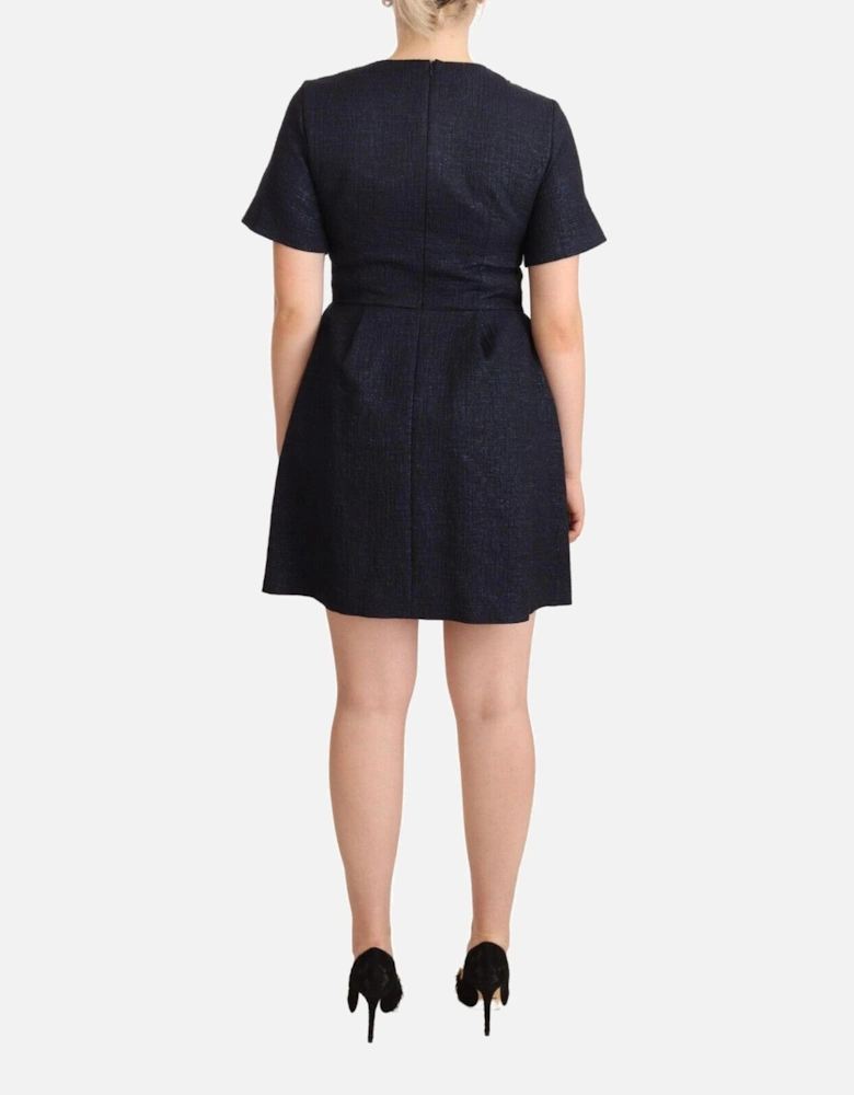 Embellished Neck Mini Dress Women - Black Dresses