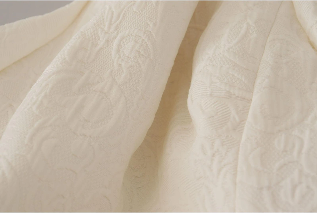 Floral Sheath Dress Half Sleeves Women - White Dresses