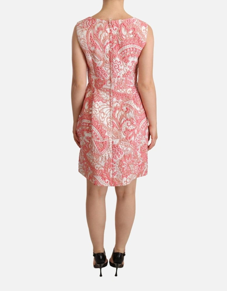 Dolce Gabbana Sleeveless Paisley Cocktail Dress Women - Pink Dresses