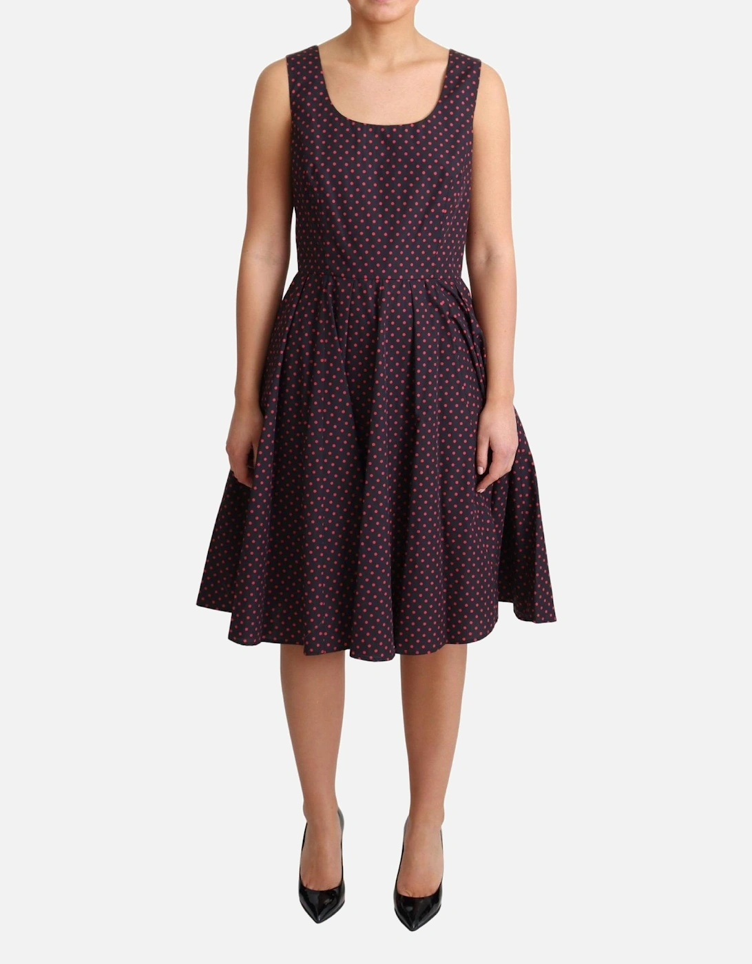 Polka Dot Dress ALine Sleeveless Women - Red Dresses, 6 of 5