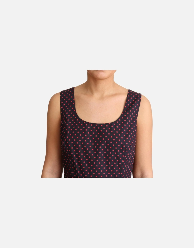 Polka Dot Dress ALine Sleeveless Women - Red Dresses