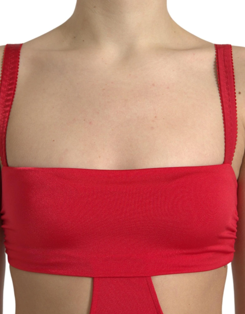 Cut Out Bodycon Mini Dress Women - Red Dresses